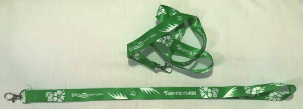 Tropical Green Lanyard with Flowers (2020)